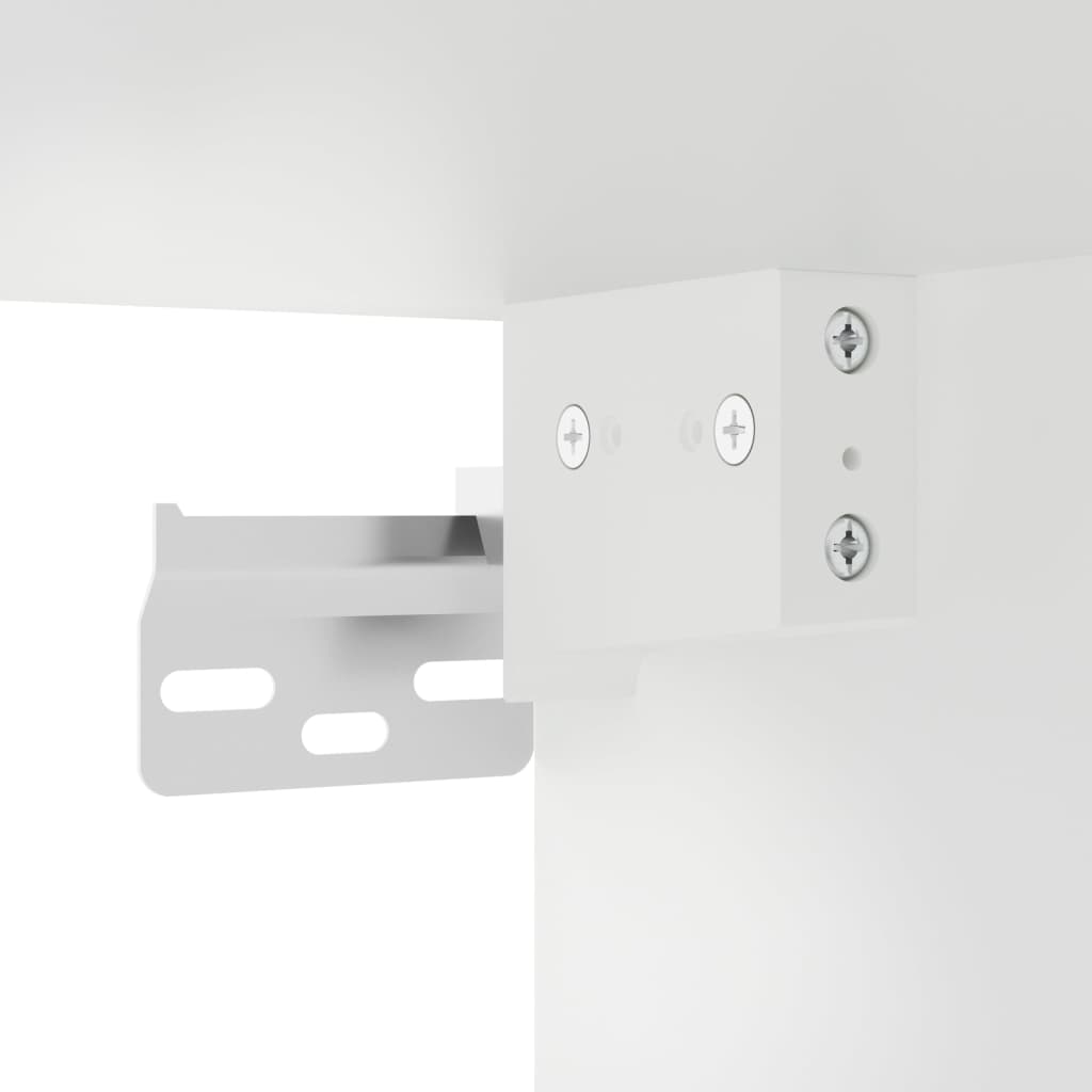 Móvel de TV com luzes LED 100x30x30 cm branco