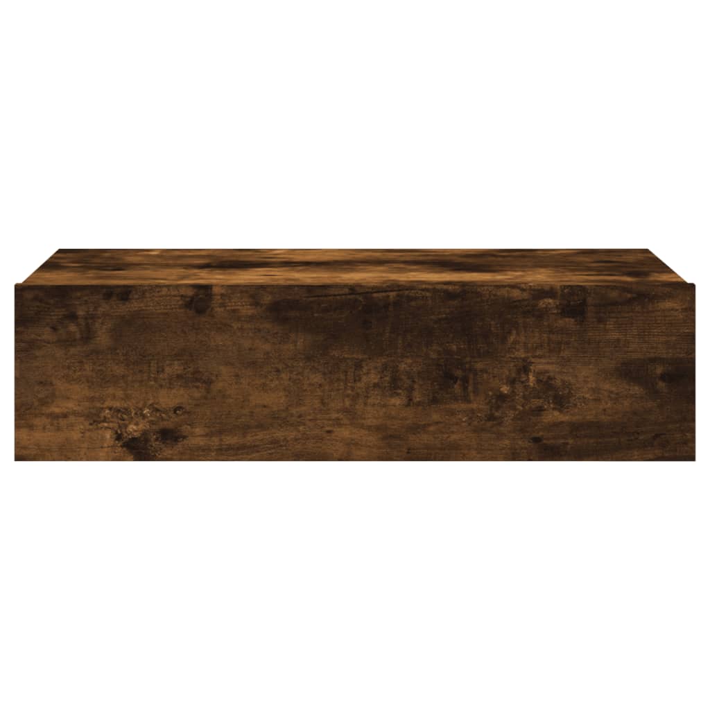 Móvel de TV com luzes LED 60x35x15,5 cm carvalho fumado