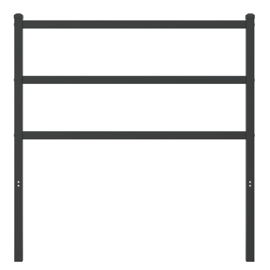 Cabeceira de cama 90 cm metal preto