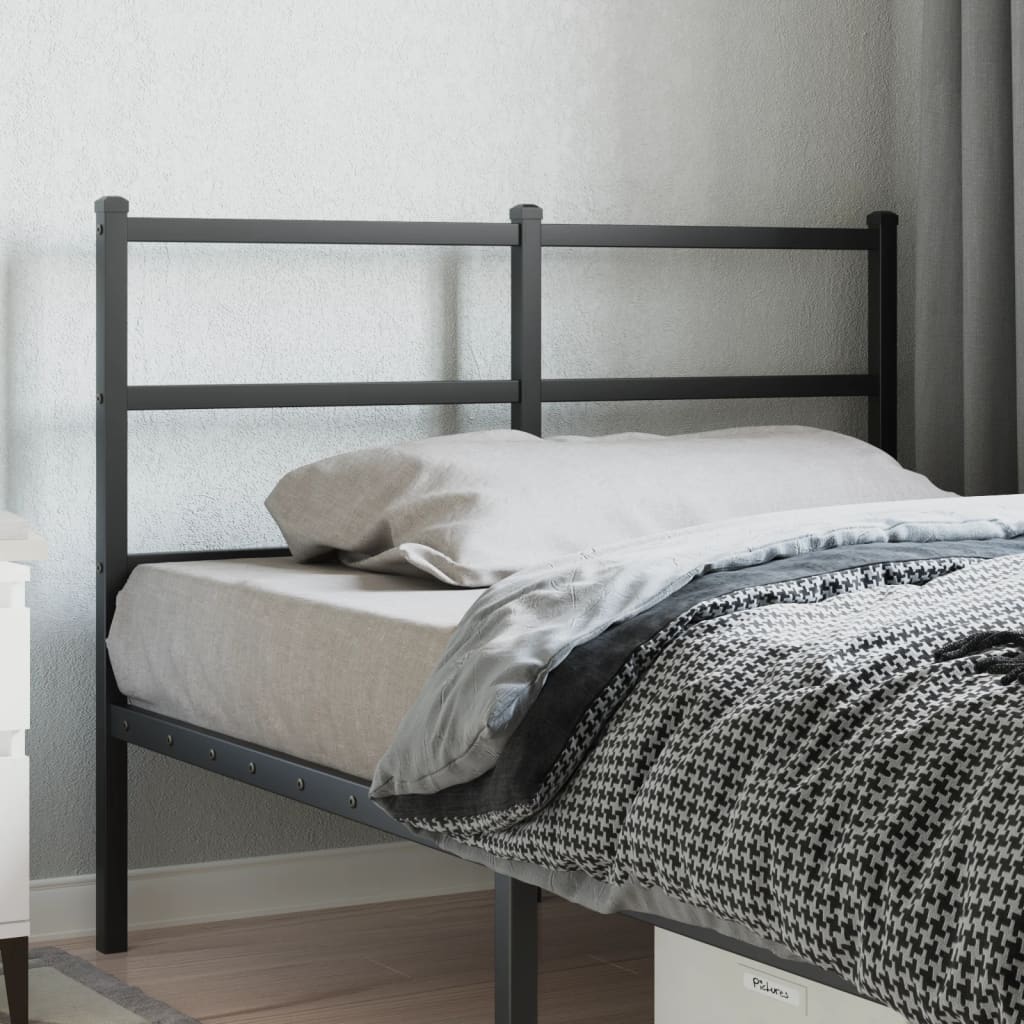 Cabeceira de cama 120 cm metal preto