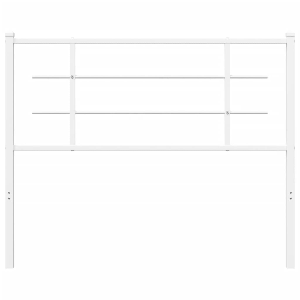 Cabeceira de cama 107 cm metal branco