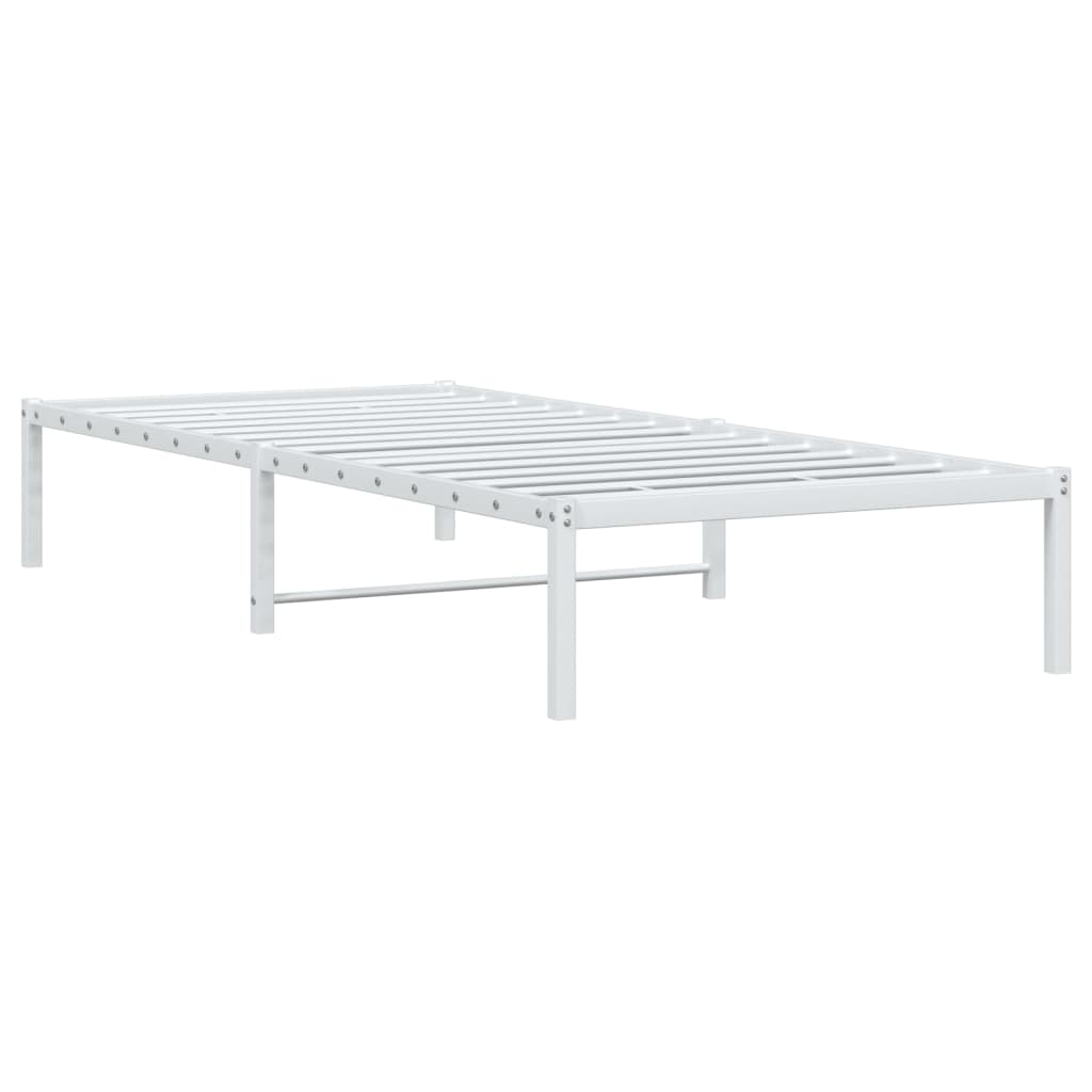 Estrutura de cama metal 90x200 cm branco