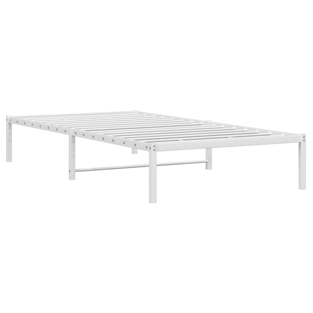 Estrutura de cama 100x200 cm metal branco