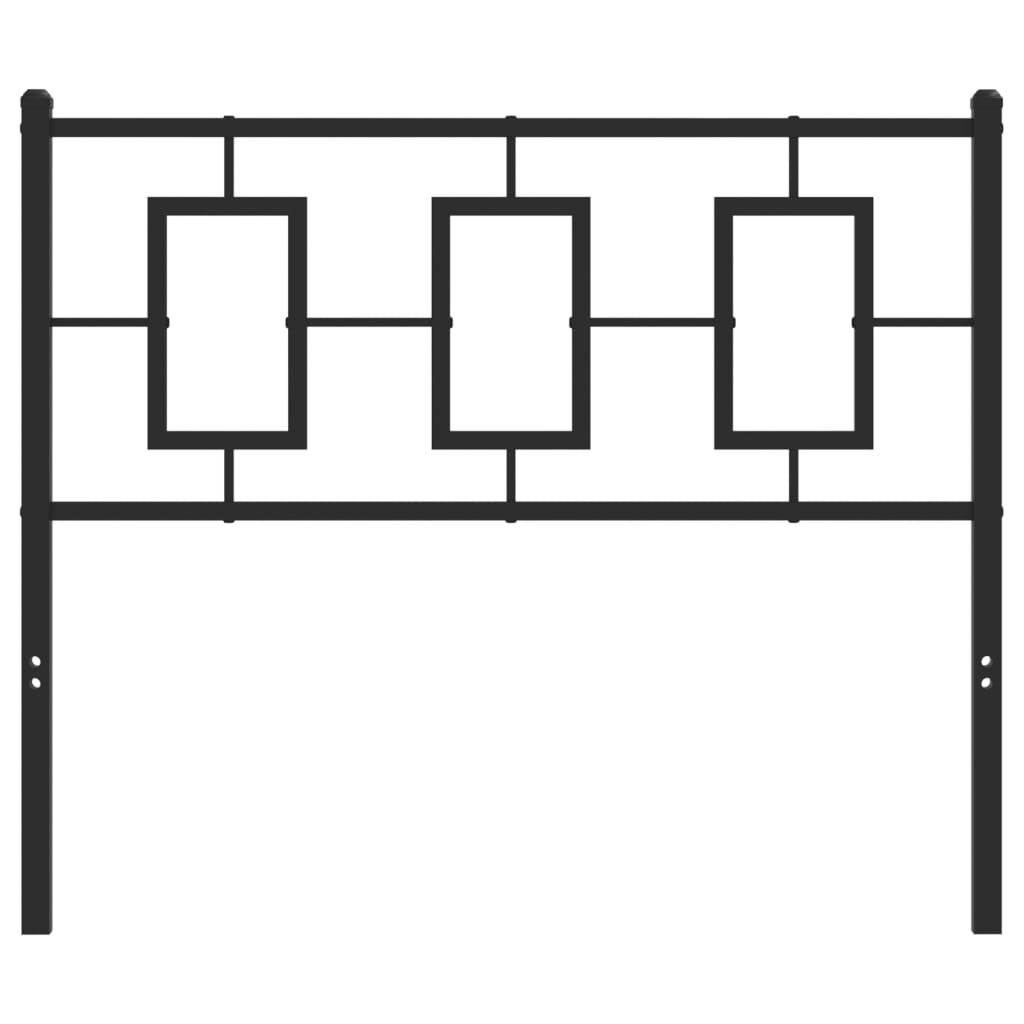 Cabeceira de cama 100 cm metal preto