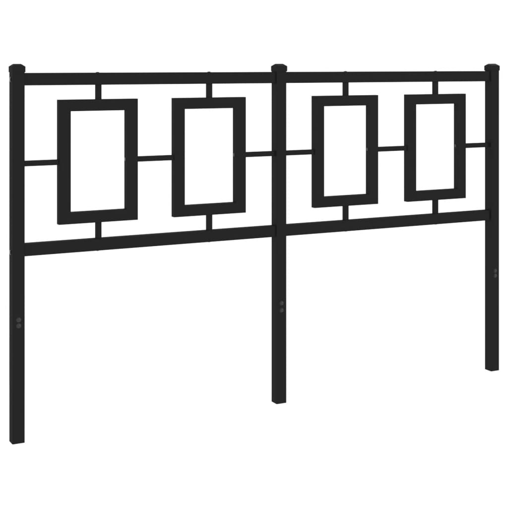 Cabeceira de cama 140 cm metal preto