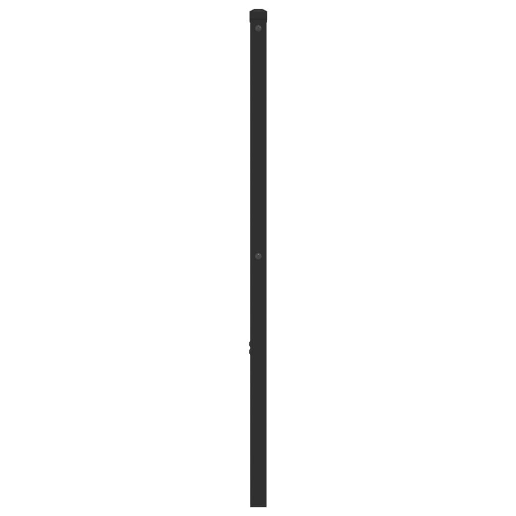 Cabeceira de cama 180 cm metal preto