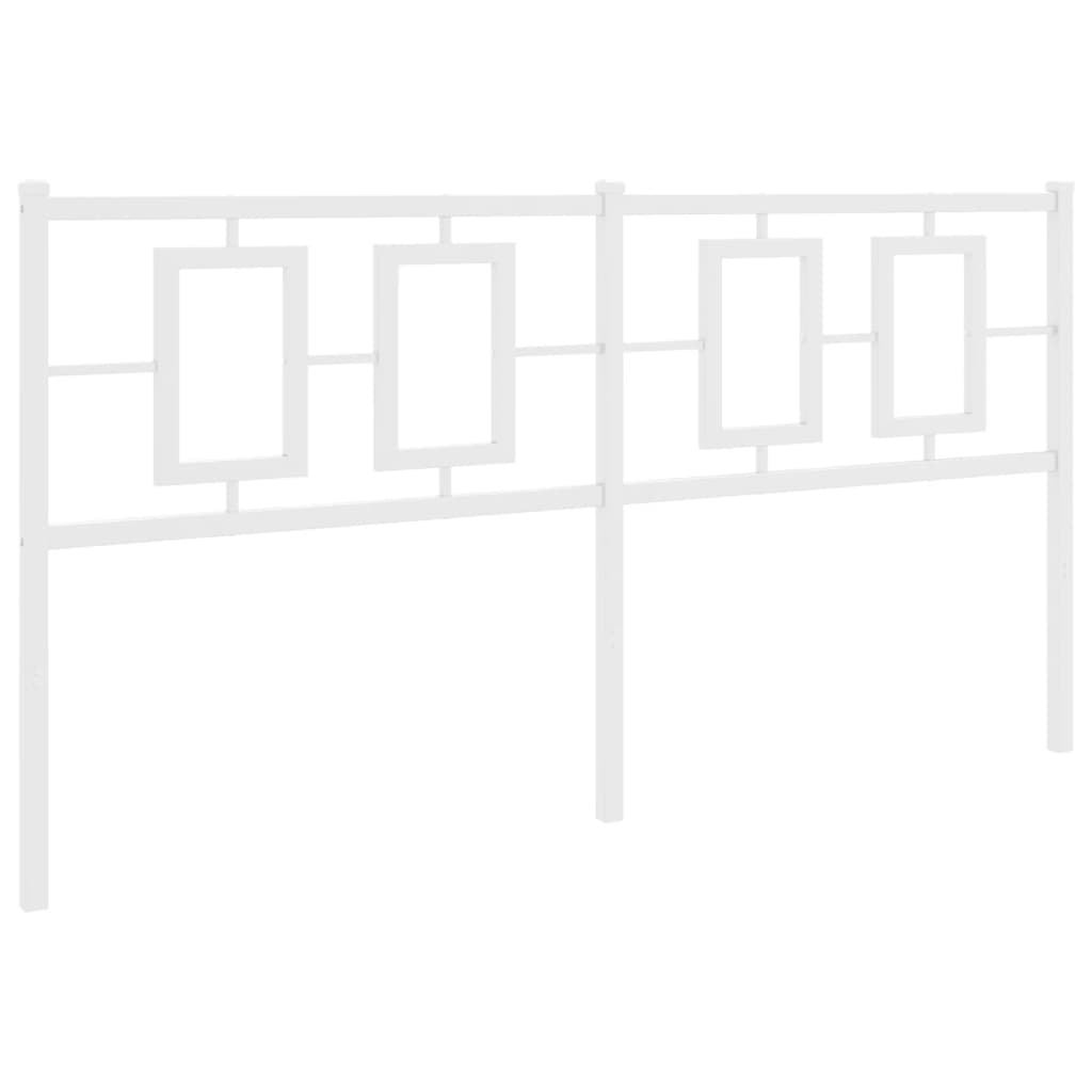 Cabeceira de cama 150 cm metal branco