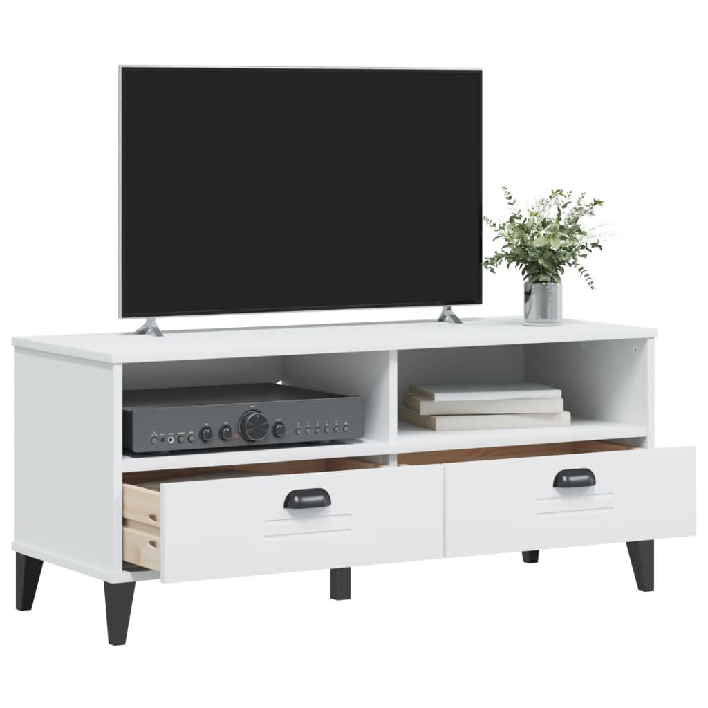 Móvel de TV VIKEN derivados de madeira branco