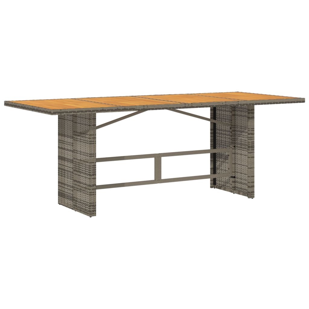7 pcs conjunto de jantar p/ jardim com almofadões vime PE bege