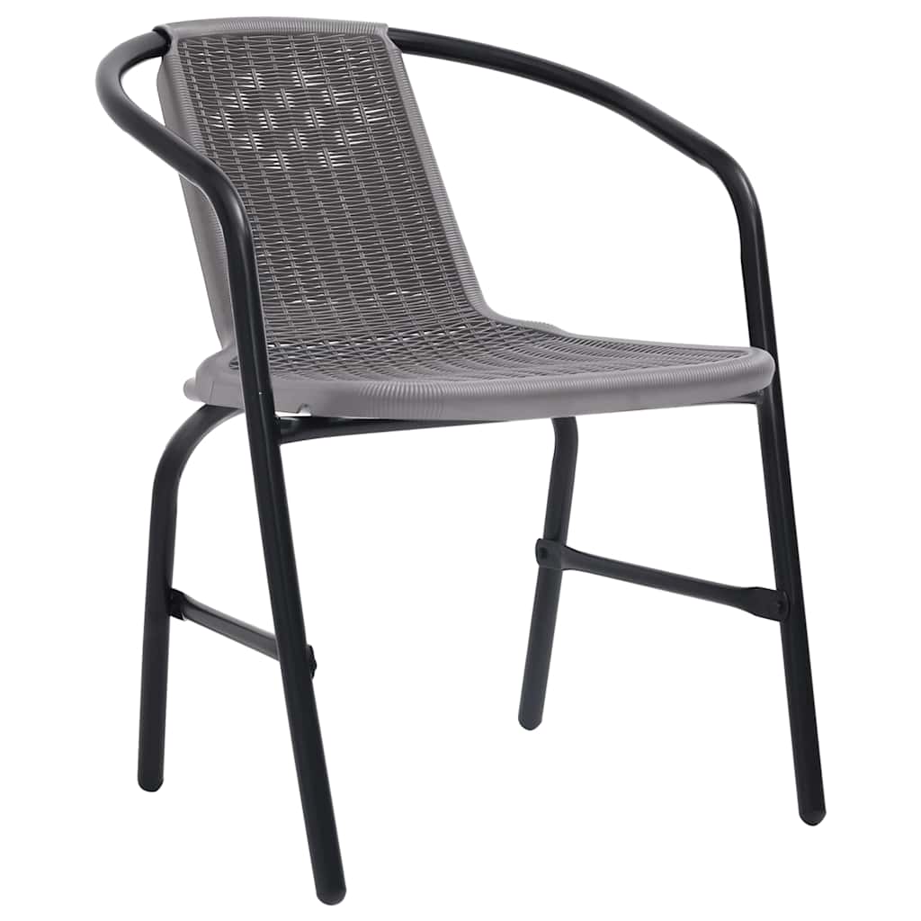 7 pcs conjunto de jantar p/ jardim com almofadões vime PE bege
