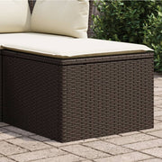 Banco de jardim com almofadão 55x55x37 cm vime PE castanho