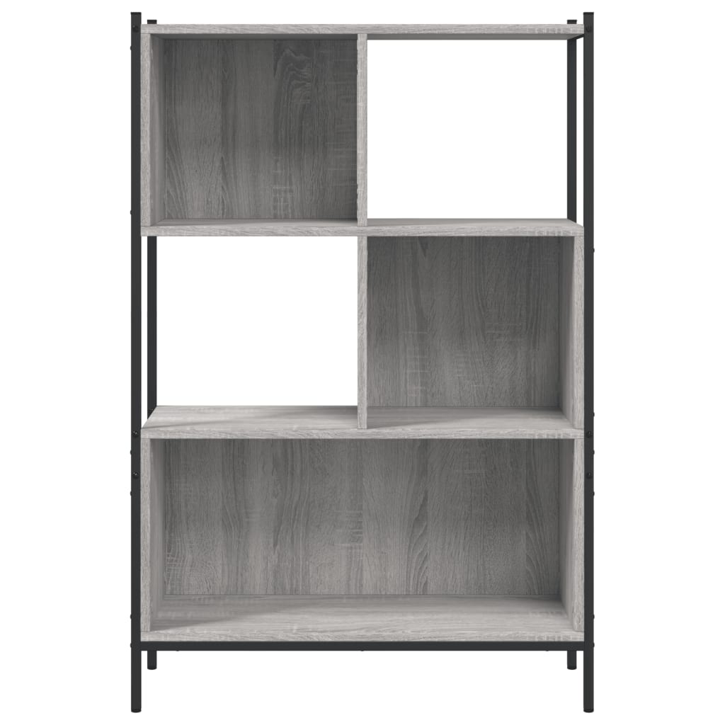 Estante 72x28x109 cm derivados de madeira cinzento sonoma