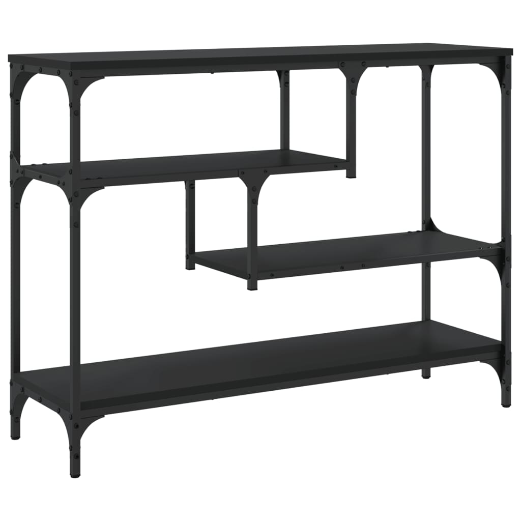 Mesa consola 100x30x75 cm derivados de madeira preto