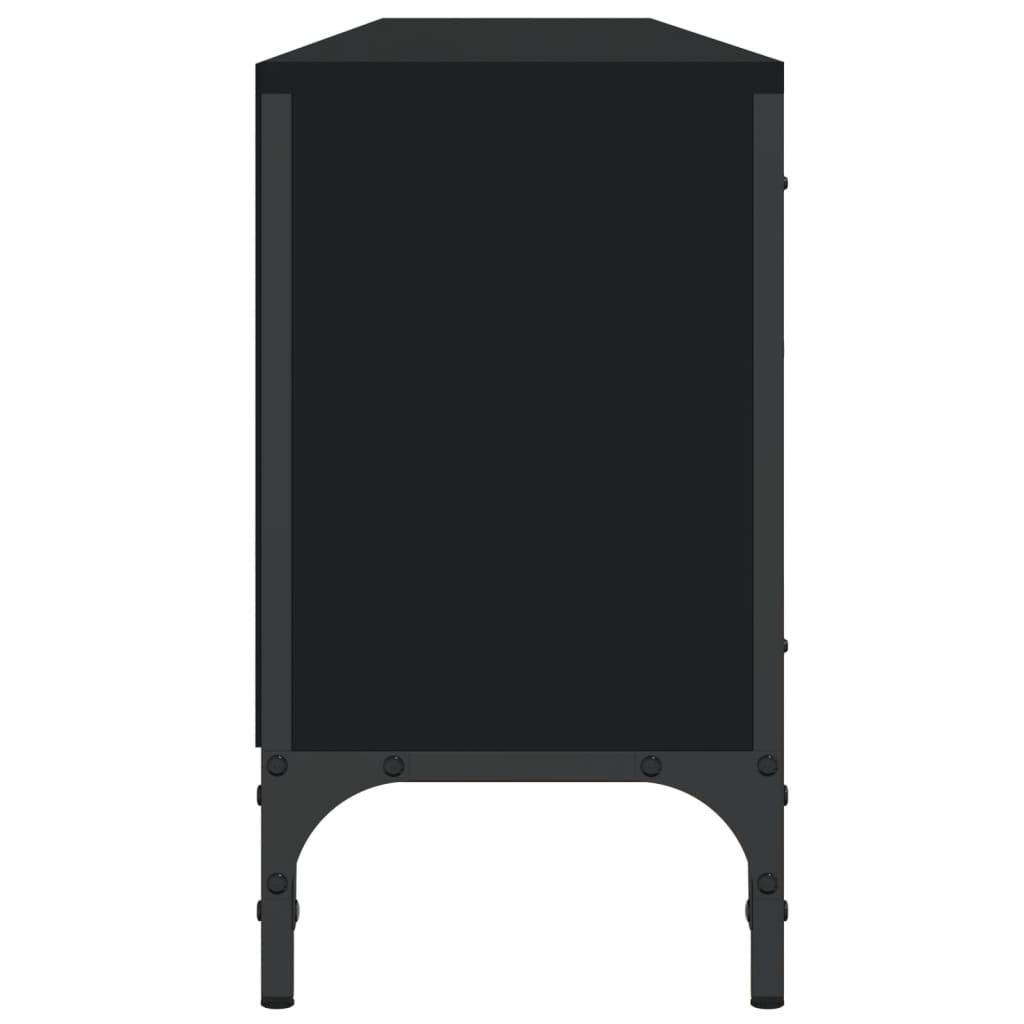 Móvel de TV c/ gaveta 200x25x44 cm derivados de madeira preto