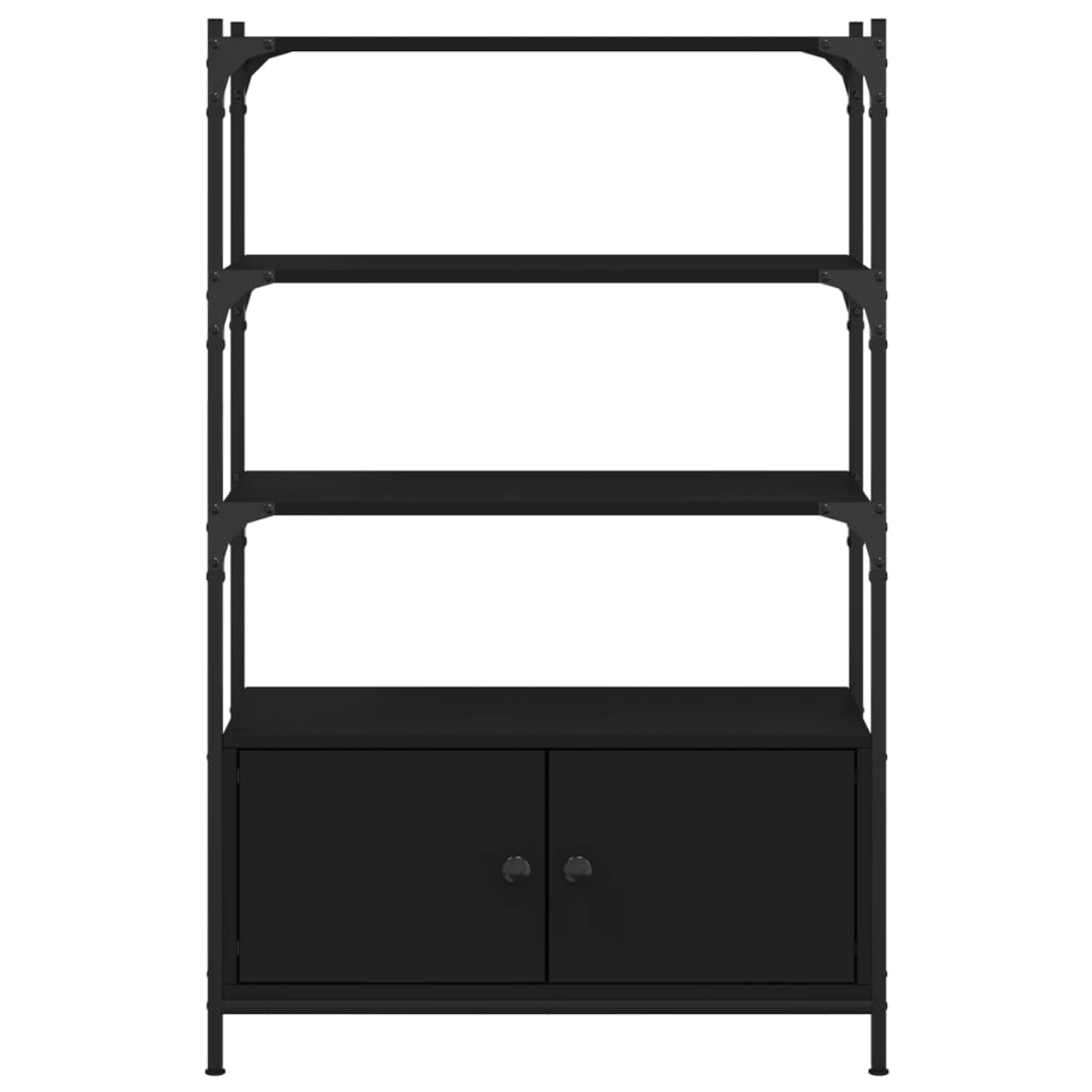 Estante c/ 3 prateleiras 70x30x109,5 cm derivados madeira preto