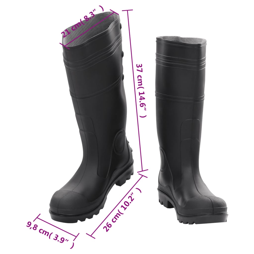 Galochas tamanho 38 PVC preto