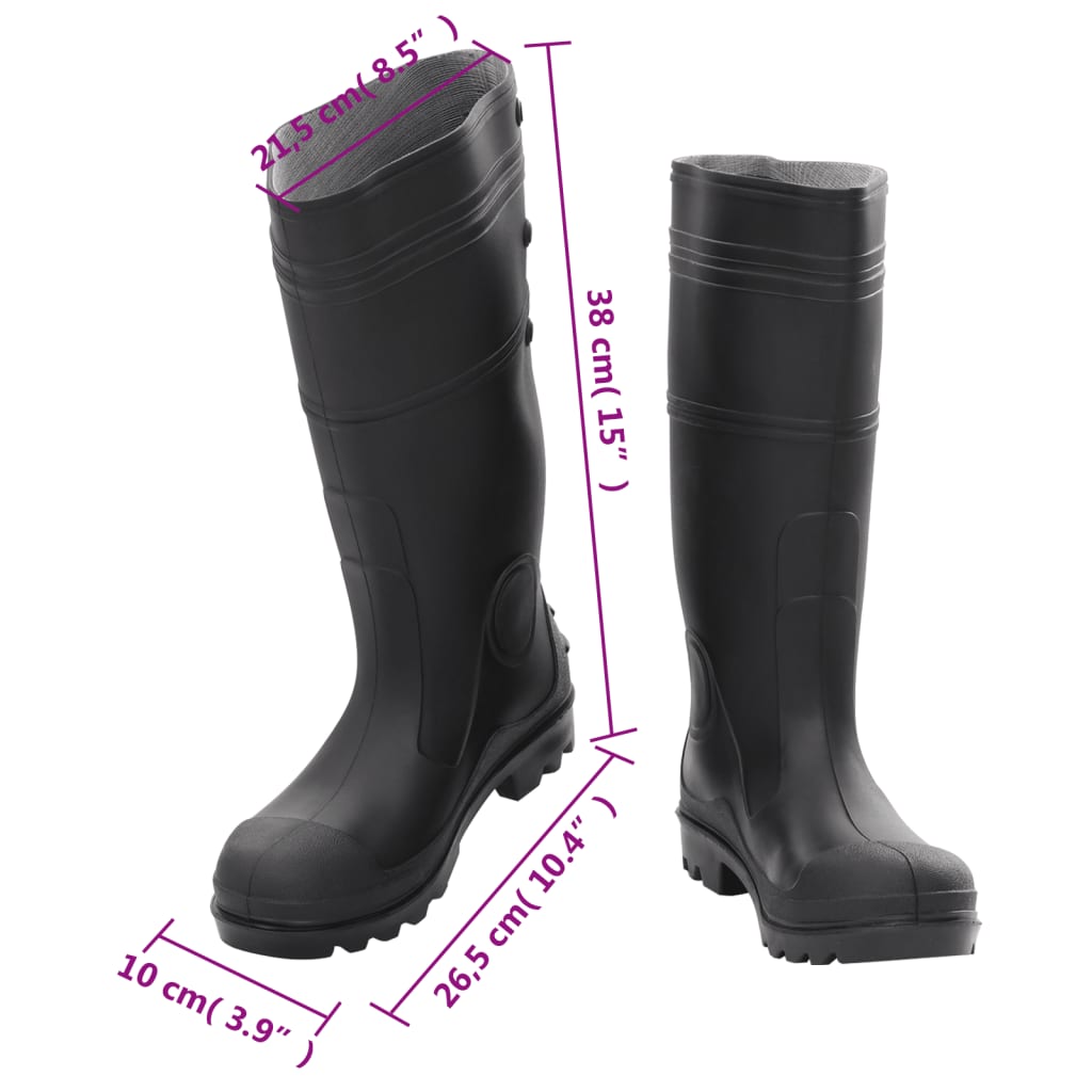 Galochas tamanho 38 PVC preto