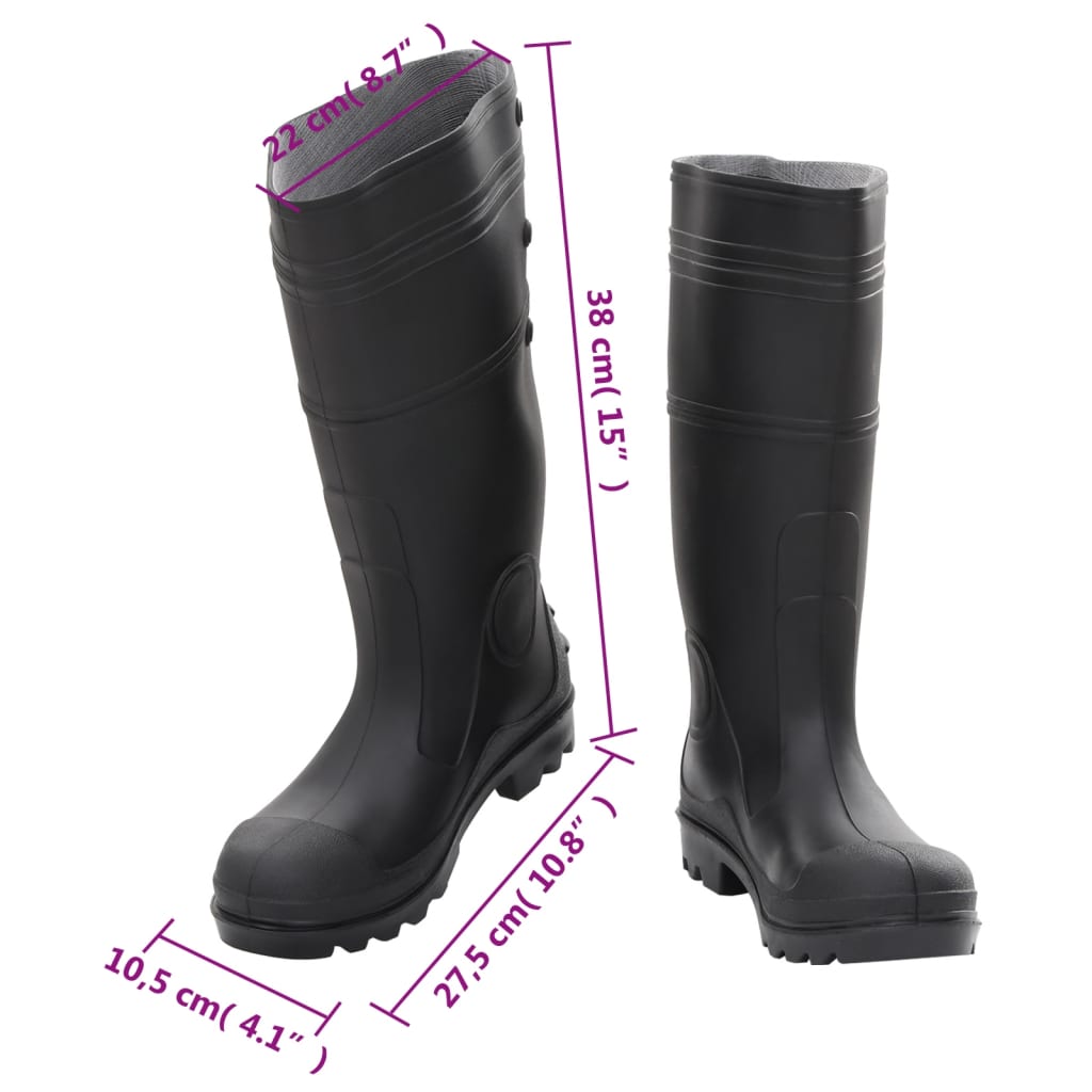 Galochas tamanho 38 PVC preto