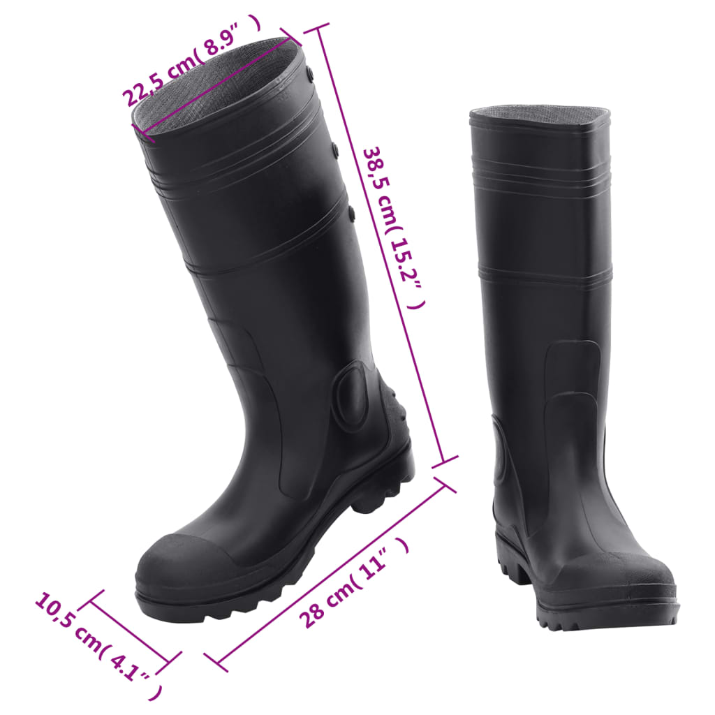 Galochas tamanho 38 PVC preto