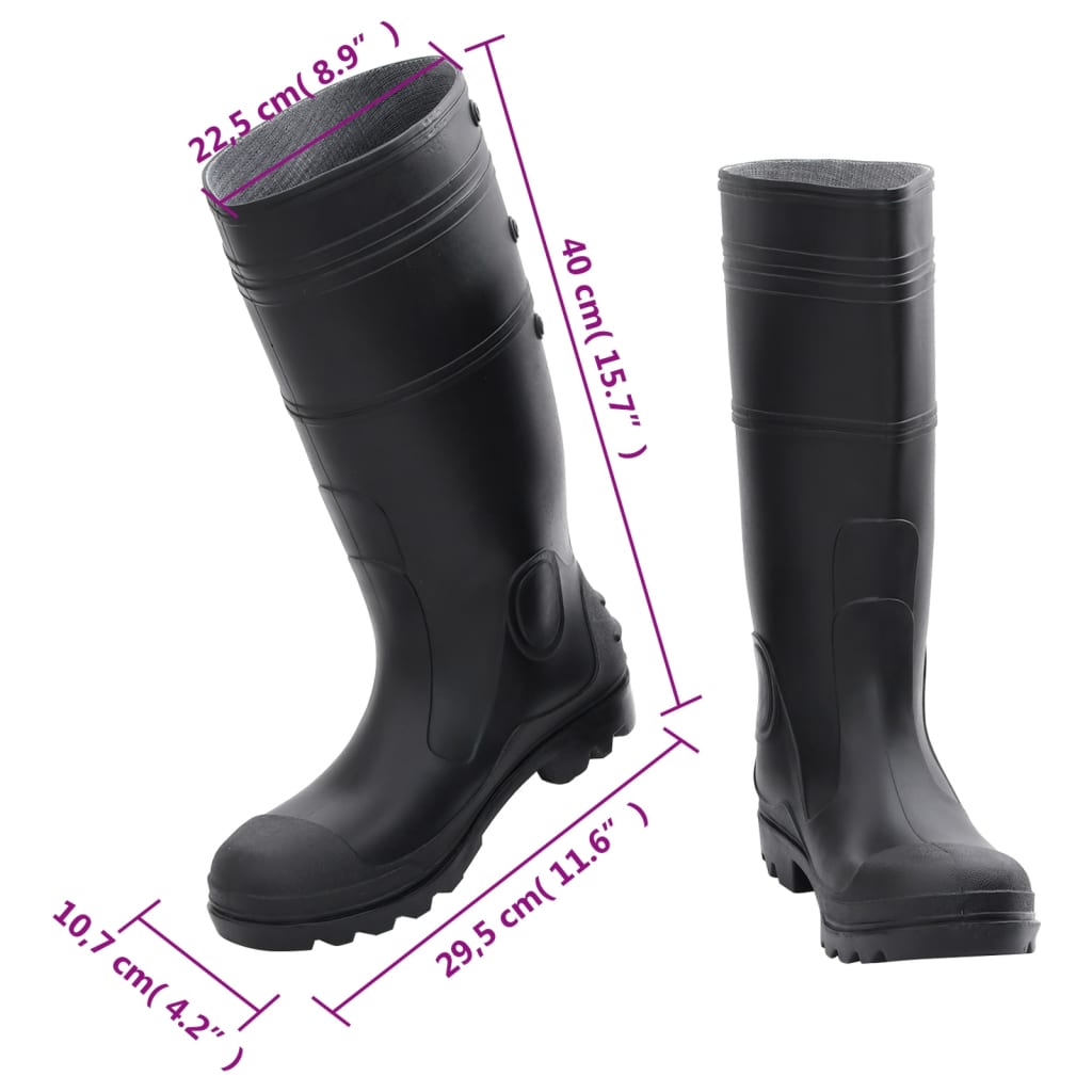 Galochas tamanho 38 PVC preto