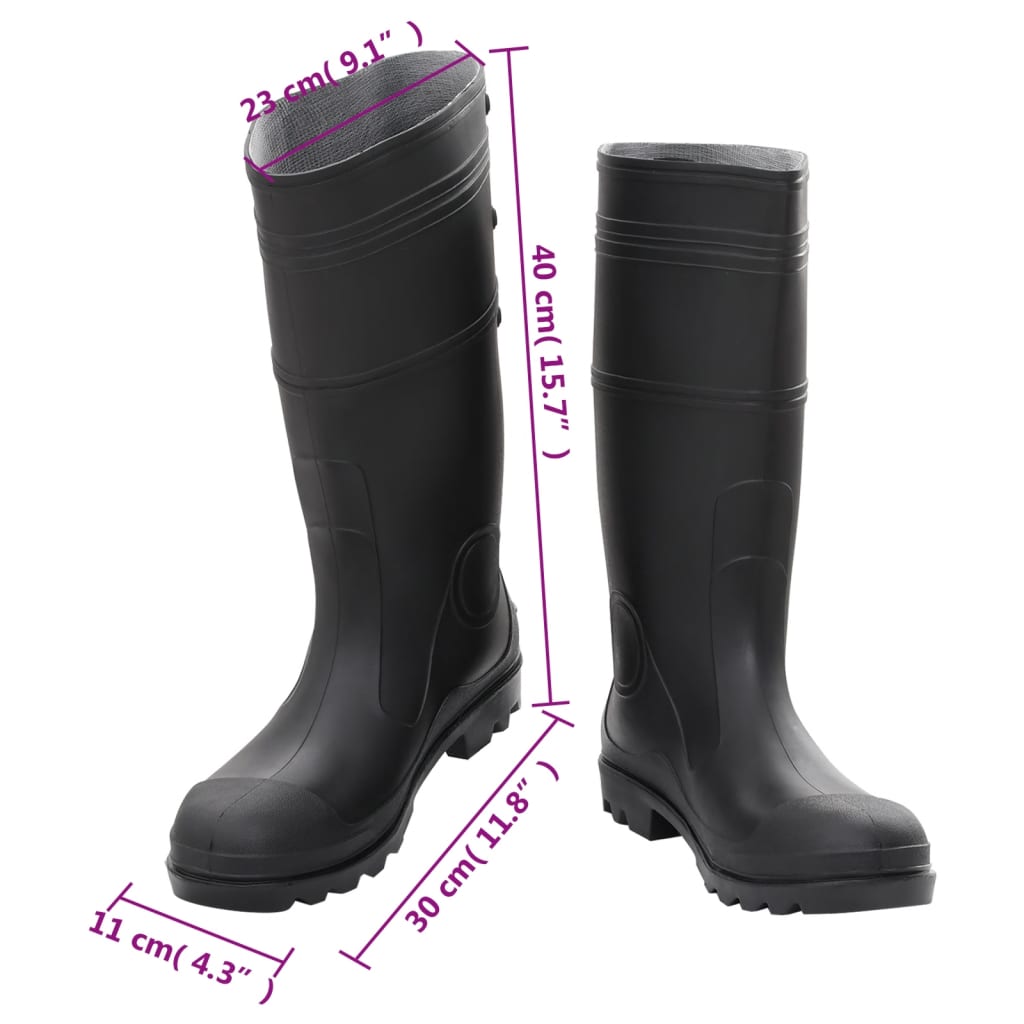 Galochas tamanho 38 PVC preto