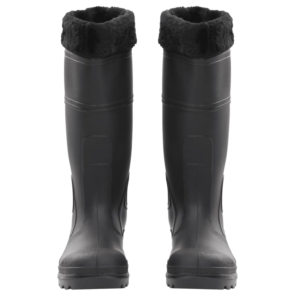 Galochas com meias removíveis tamanho 38 PVC preto