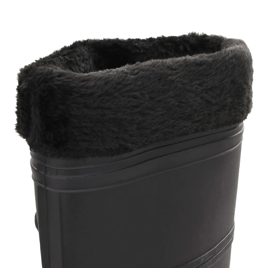 Galochas com meias removíveis tamanho 38 PVC preto
