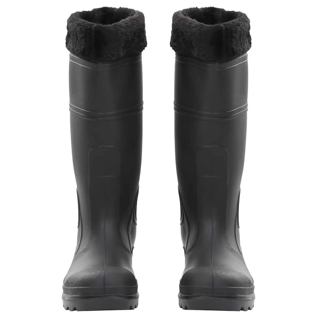 Galochas com meias removíveis tamanho 38 PVC preto