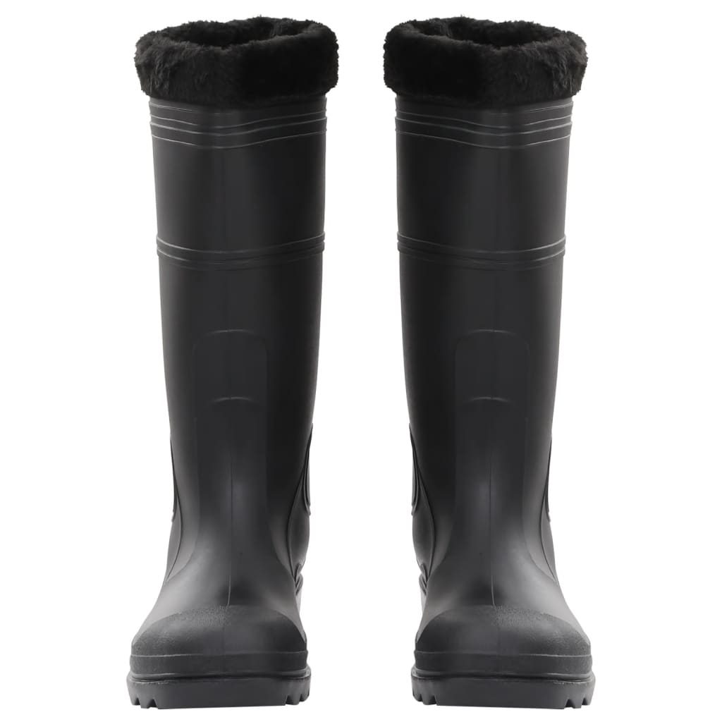 Galochas com meias removíveis tamanho 38 PVC preto