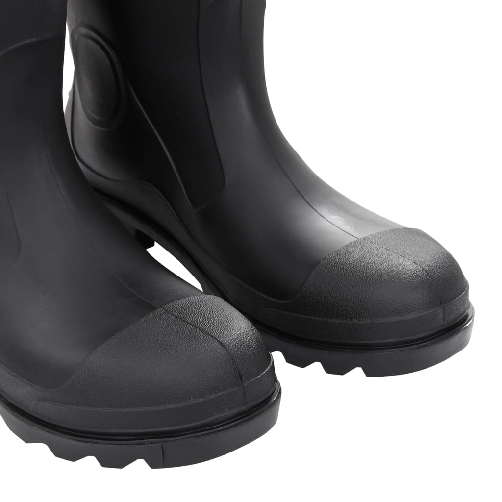 Galochas com meias removíveis tamanho 38 PVC preto