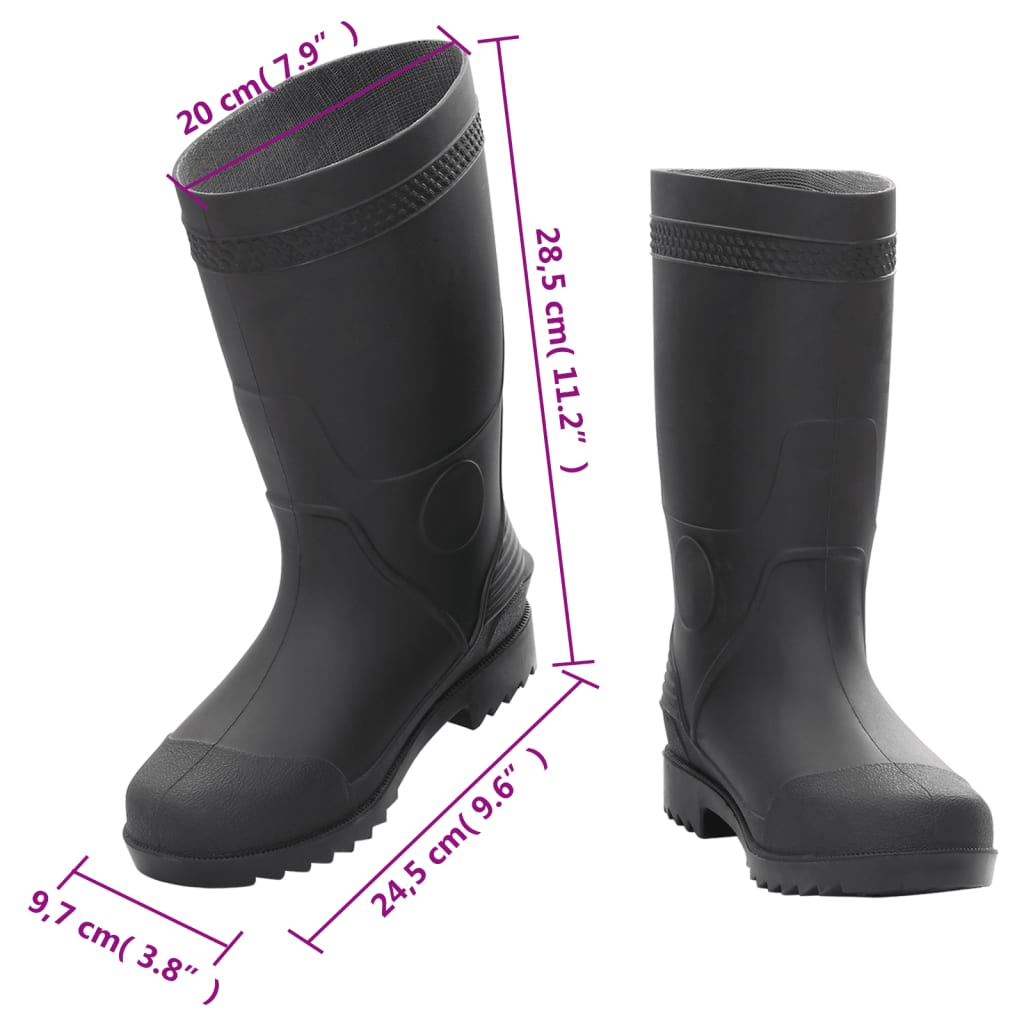 Galochas tamanho 38 PVC preto