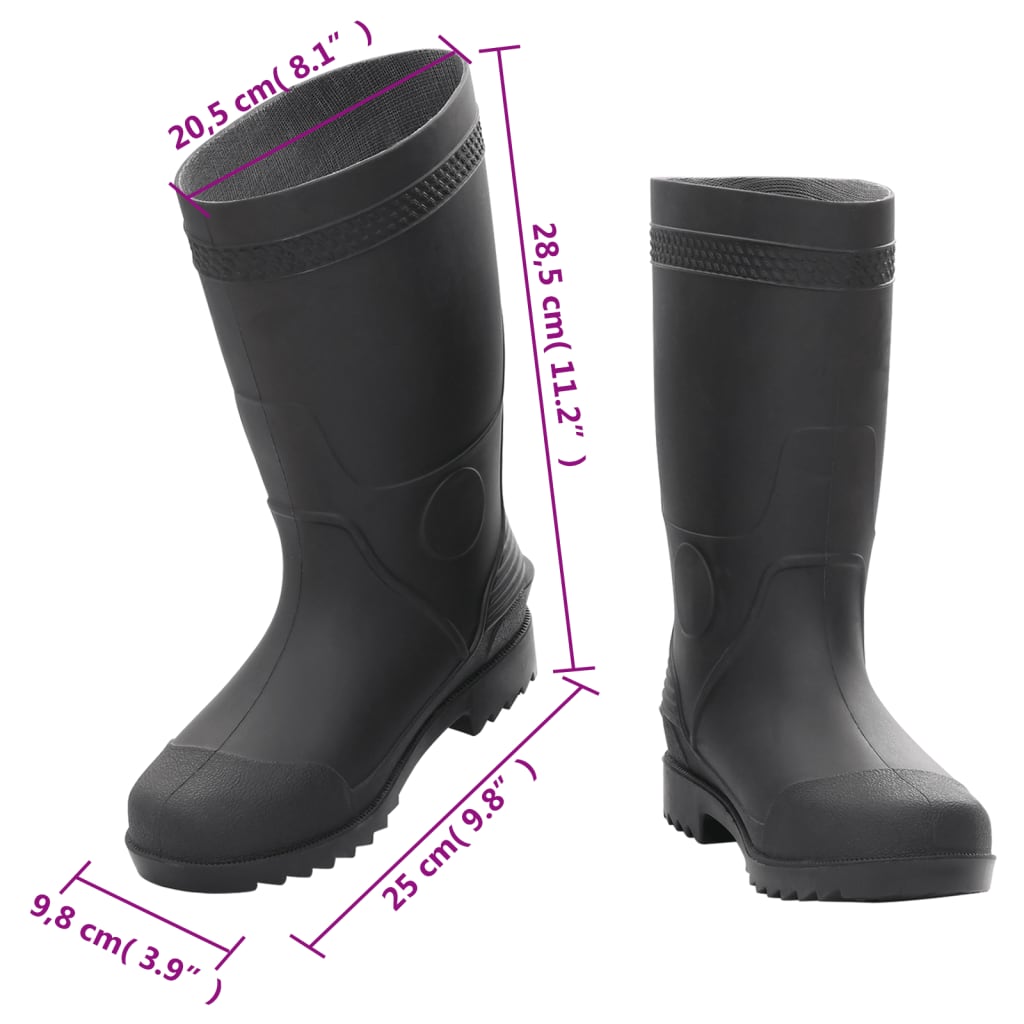 Galochas tamanho 38 PVC preto