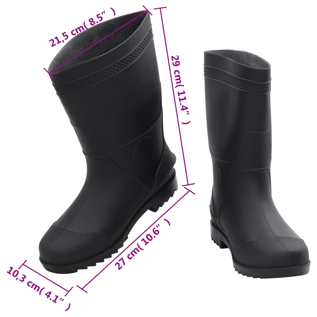 Galochas tamanho 38 PVC preto