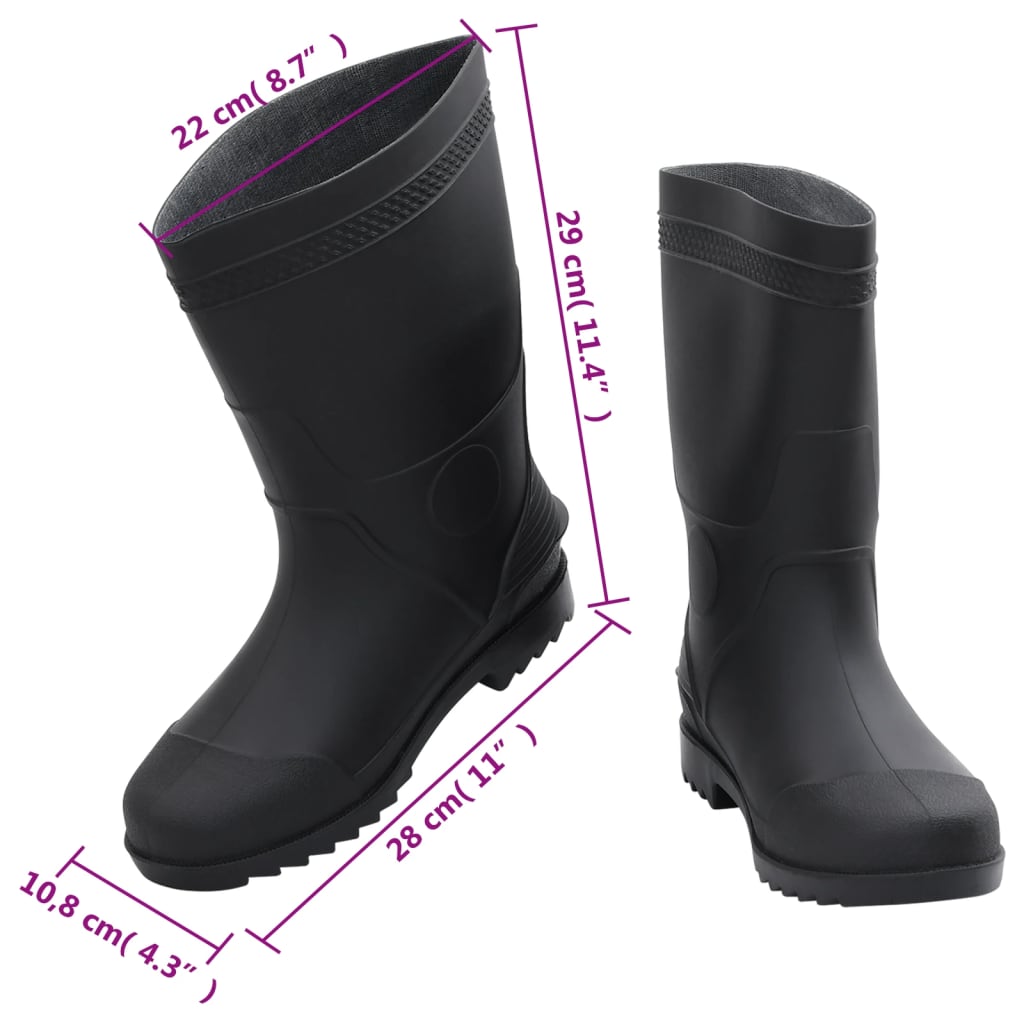 Galochas tamanho 38 PVC preto
