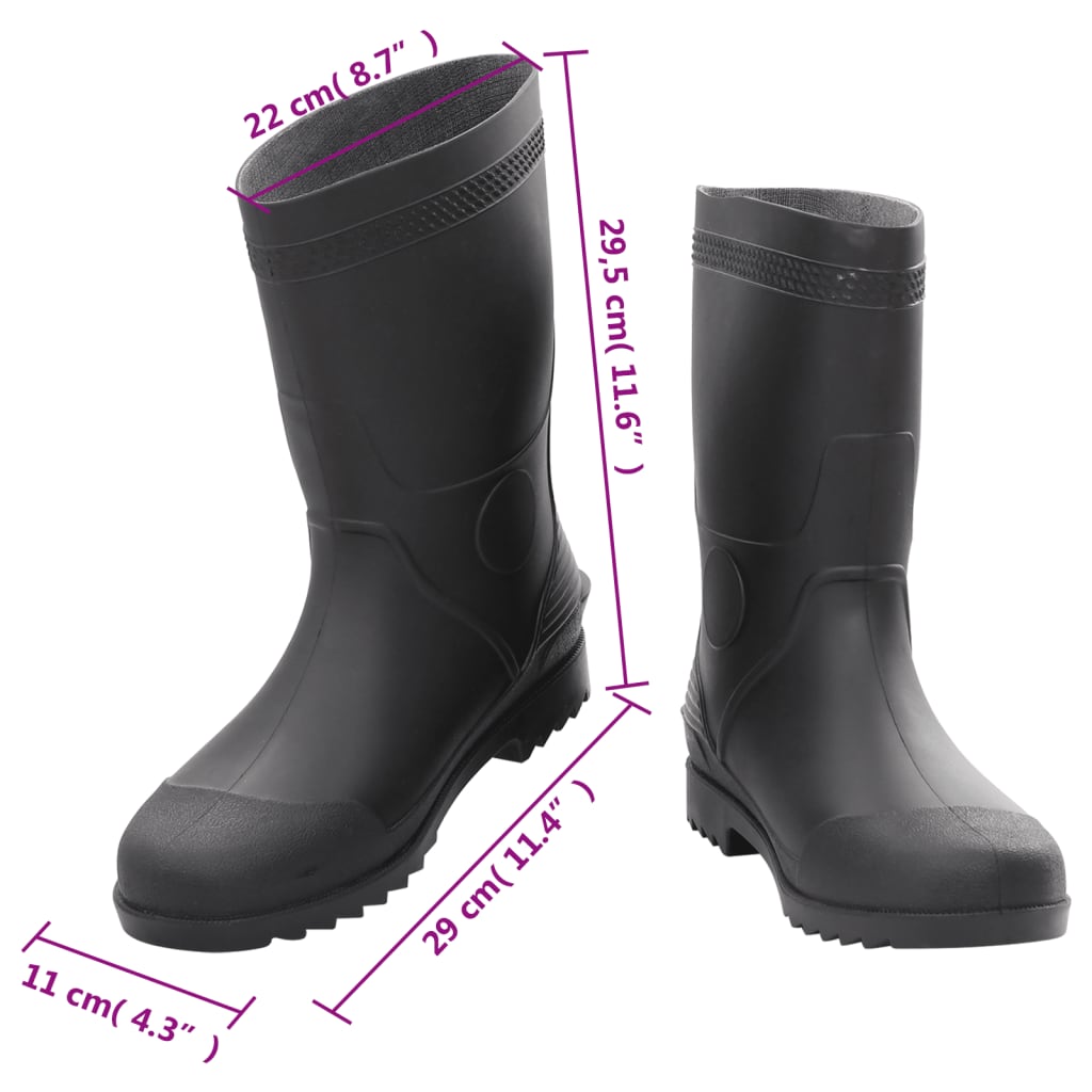Galochas tamanho 38 PVC preto