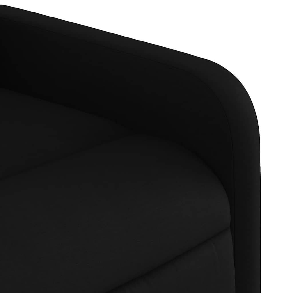 Poltrona de massagens reclinável tecido preto