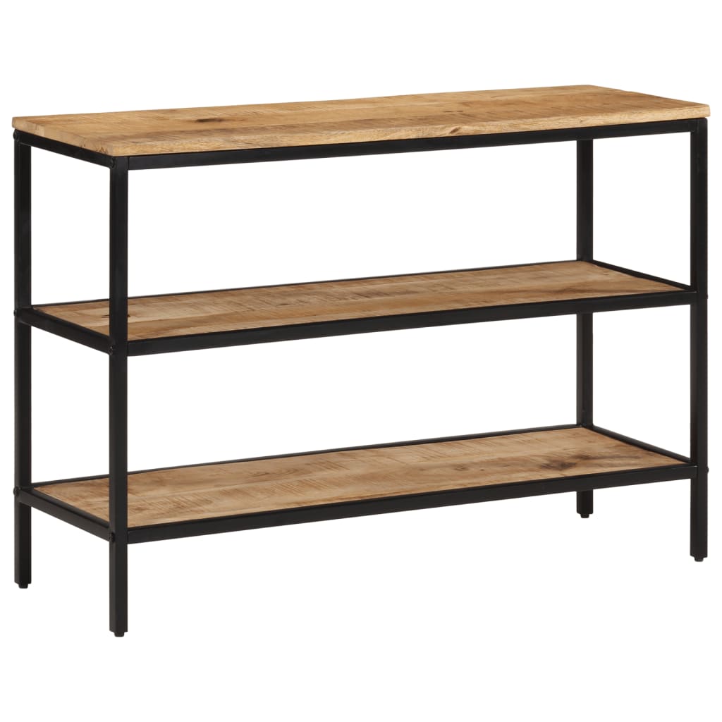 Mesa consola 100x35x70 cm madeira de mangueira áspera maciça