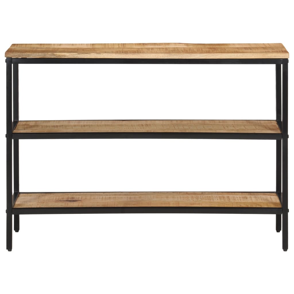 Mesa consola 100x35x70 cm madeira de mangueira áspera maciça
