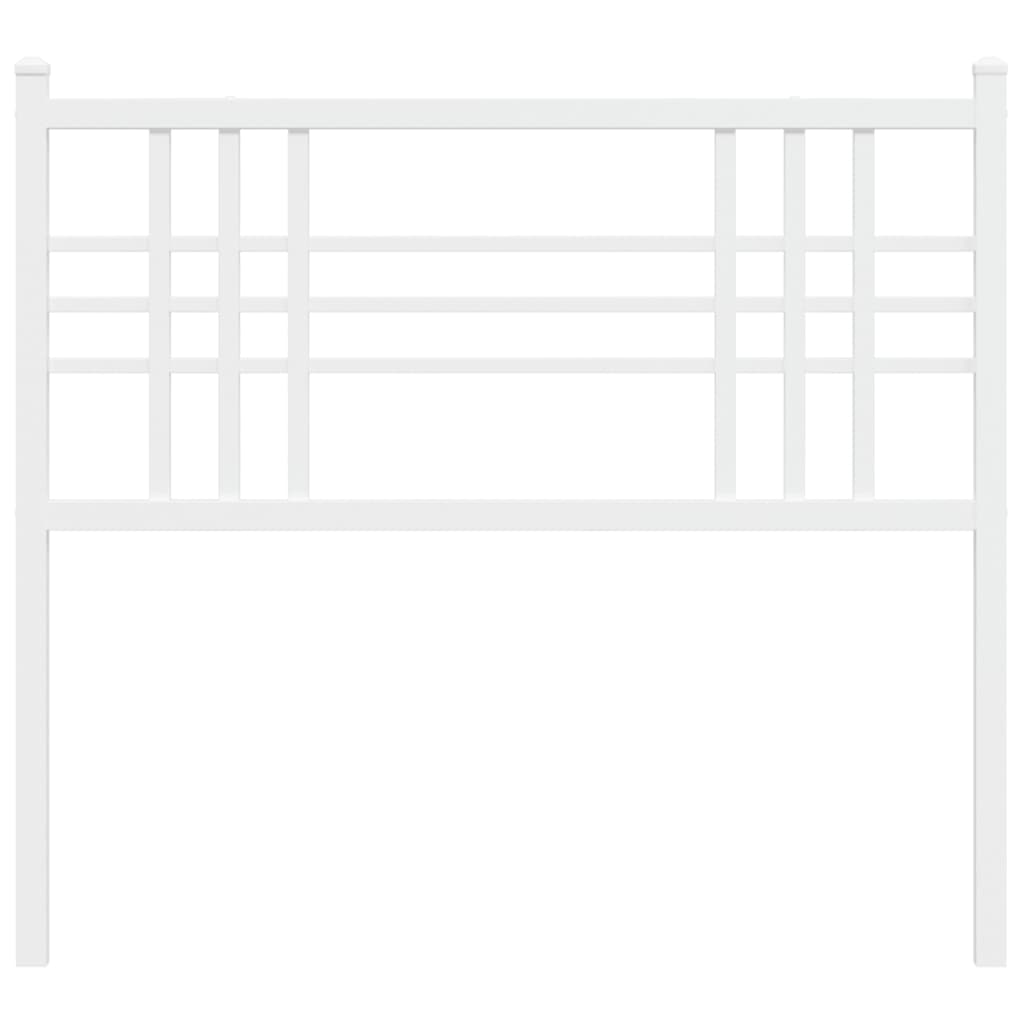 Cabeceira de cama 100 cm metal branco