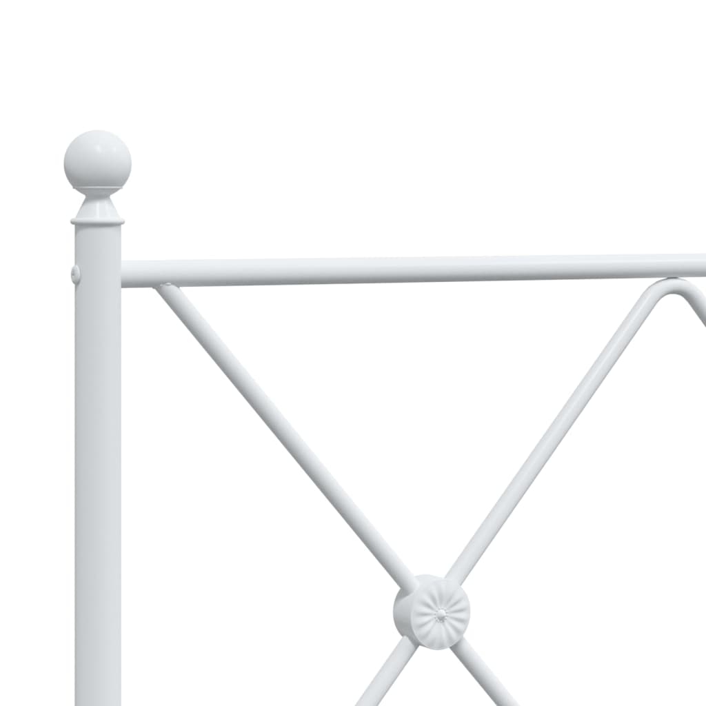 Cabeceira de cama 140 cm metal branco