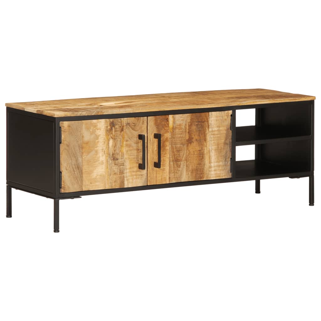 Móvel de TV 110x35x40 cm madeira mangueira áspera maciça