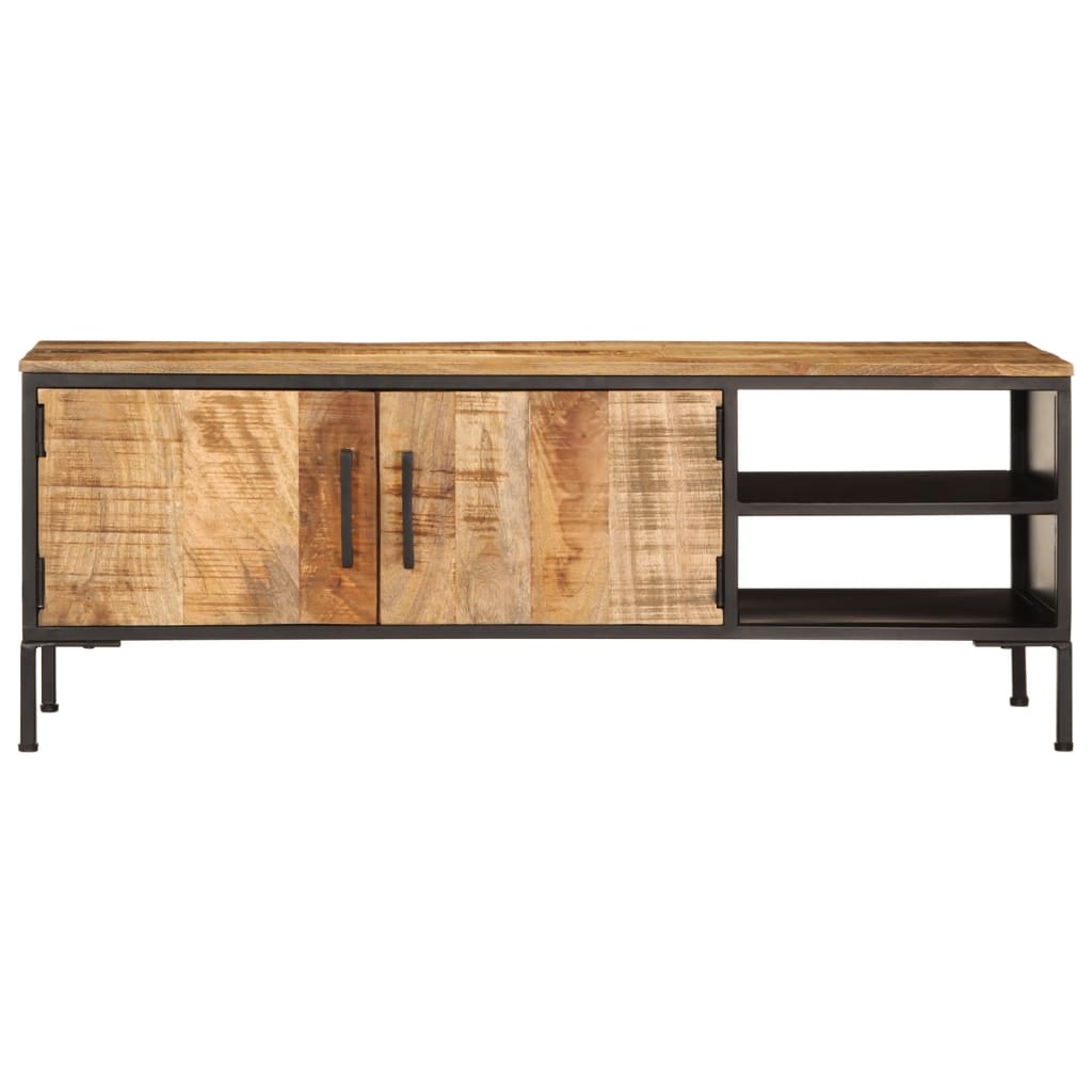 Móvel de TV 110x35x40 cm madeira mangueira áspera maciça