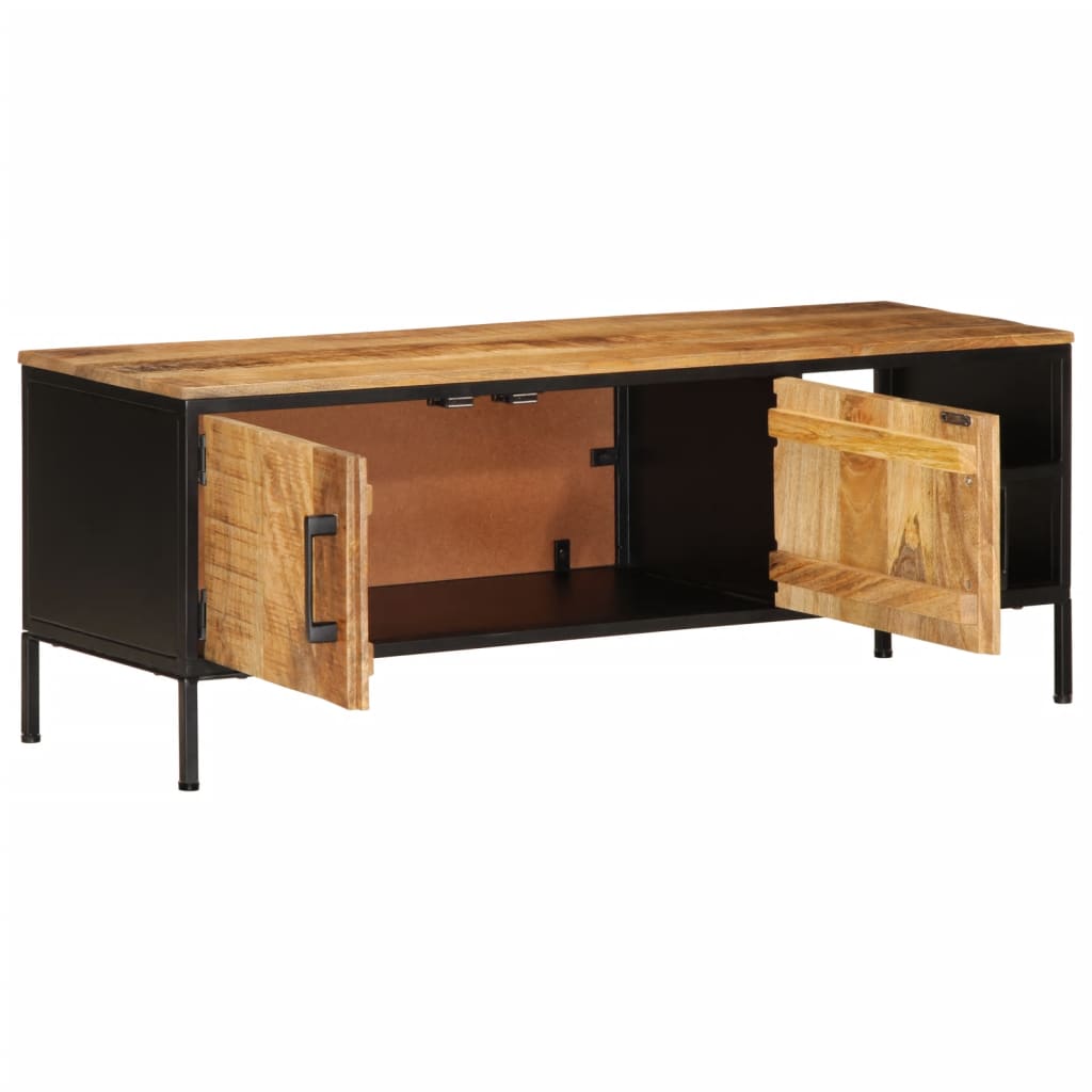 Móvel de TV 110x35x40 cm madeira mangueira áspera maciça