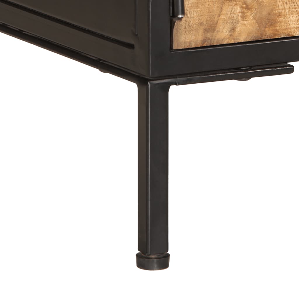Móvel de TV 110x35x40 cm madeira mangueira áspera maciça