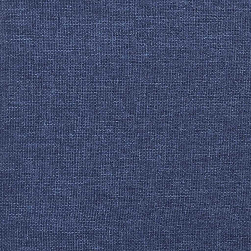Sofá-cama de 2 lugares tecido azul
