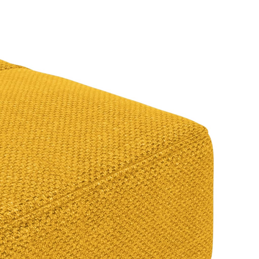 Sofá-cama 2 lugares com duas almofadas tecido amarelo