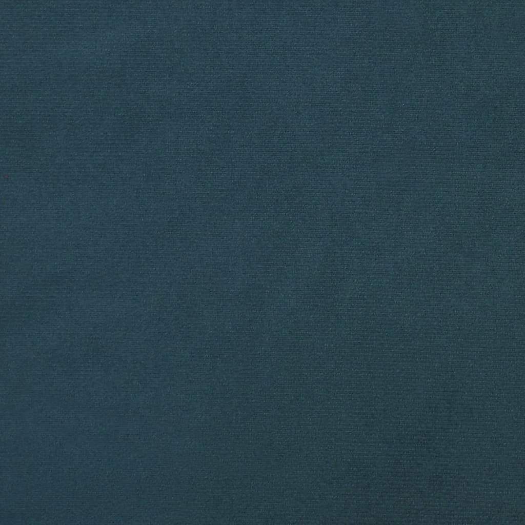 Sofá-cama 2 lugares com duas almofadas veludo azul