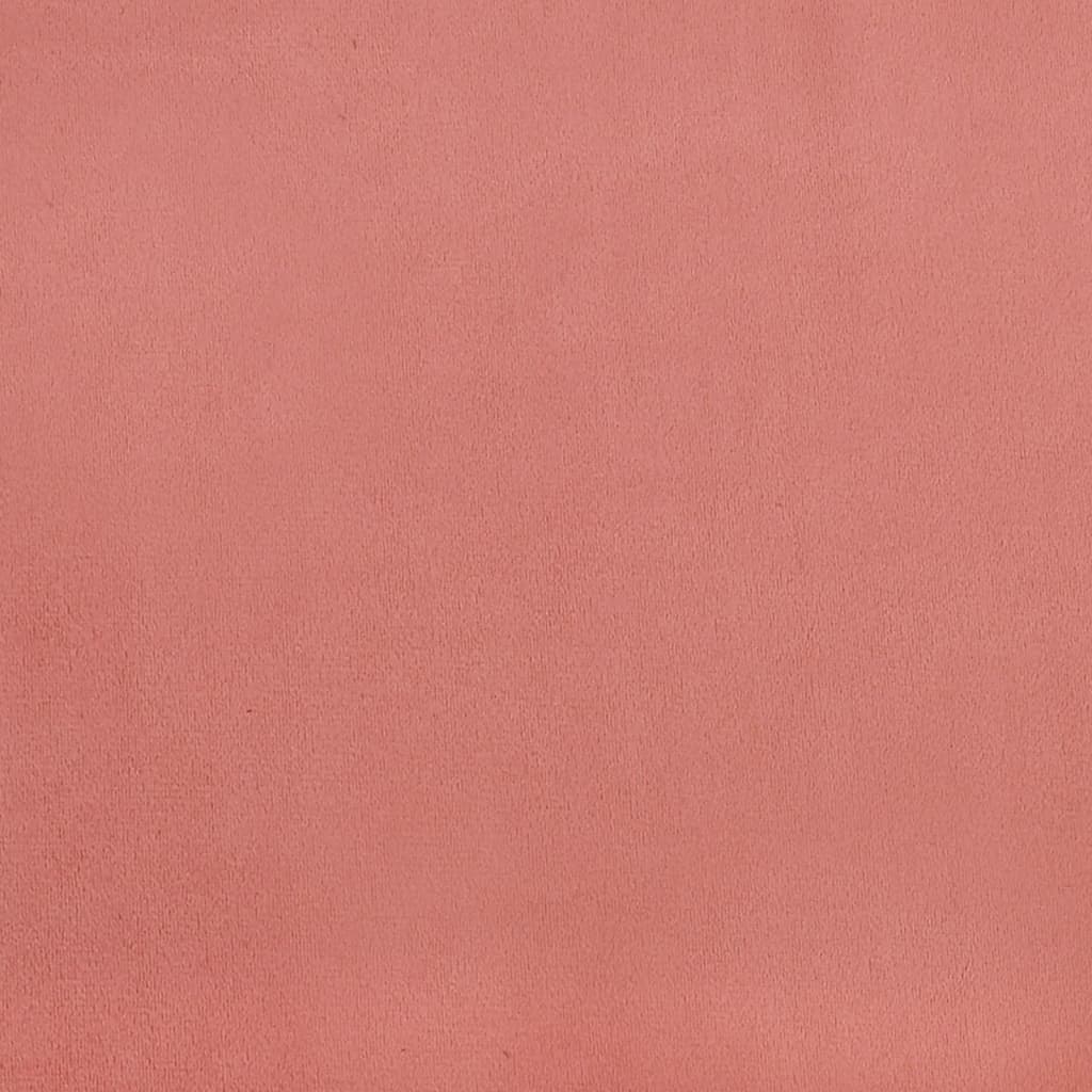 Sofá-cama 2 lugares com duas almofadas veludo rosa