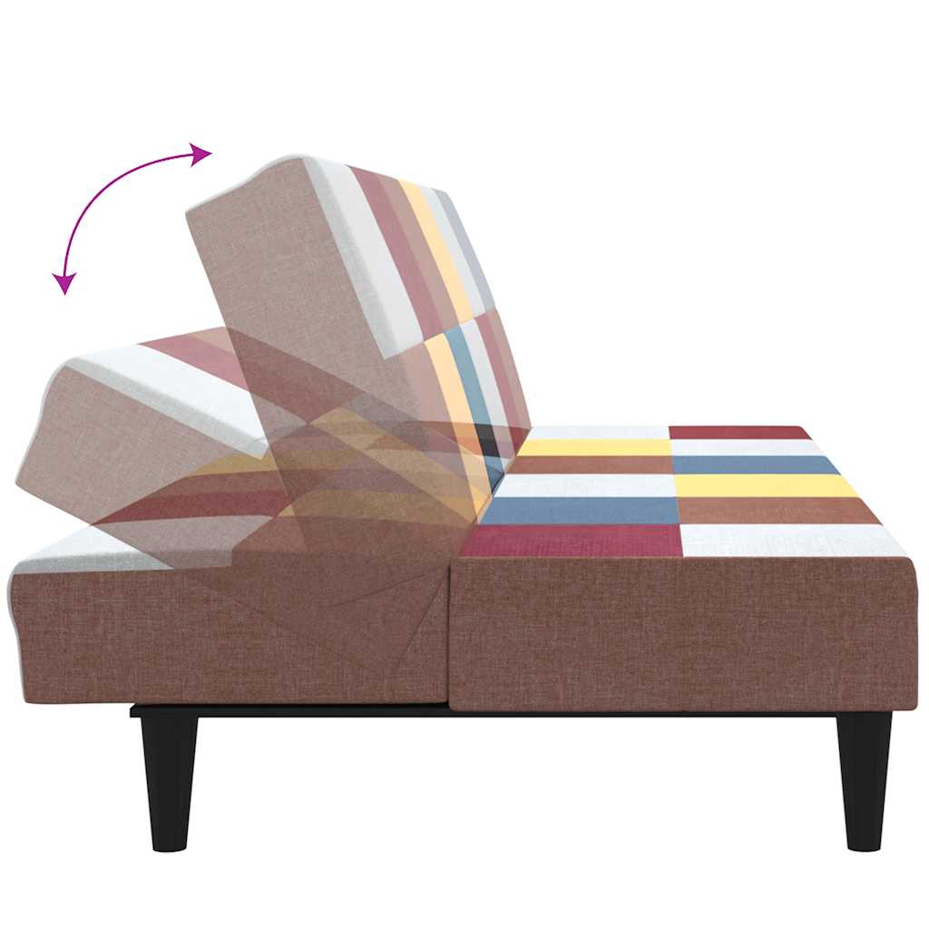 Sofá-cama de 2 lugares tecido