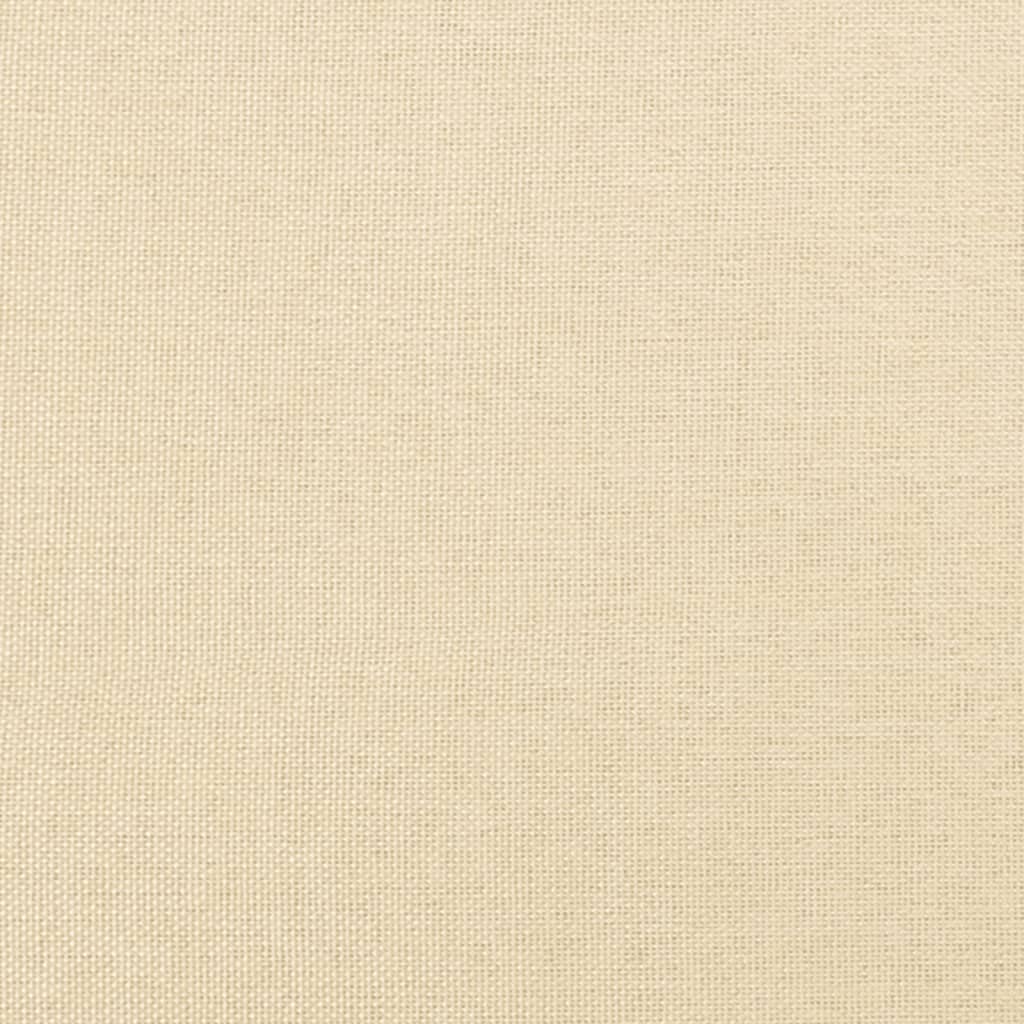 Sofá-cama 2 lugares com duas almofadas tecido cor creme